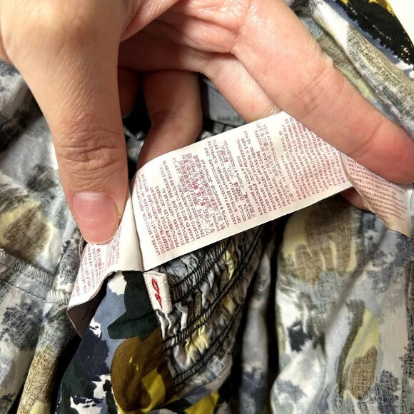 MARNI Citrus Full Skirt Black Printed Square Neck Midi Dress Women's Size IT 40 - Picture 12 of 12